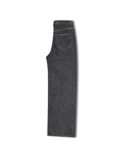 SASHELLY HIGH RISE WIDE LEG JEANS STUDDED L32