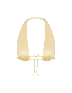 SATIN SWIM PLUNGE BIKINI TOP