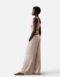 Satin Sensual Wide Leg Lounge Pants