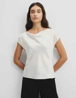 Satin Shell Top