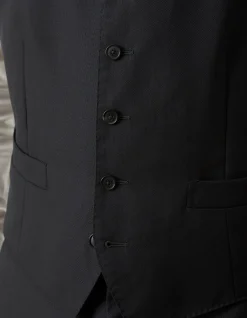 Saunders Black Waistcoat