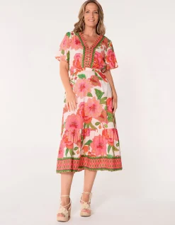 SAVELLE MIDI DRESS
