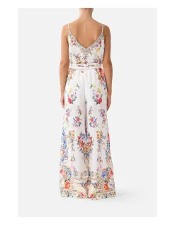 SCARF BELT WIDE LEG PANT