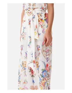 SCARF BELT WIDE LEG PANT