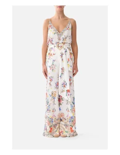 SCARF BELT WIDE LEG PANT