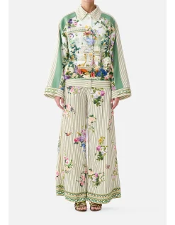 SCARF BELT WIDE LEG PANT