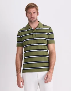 SC BOLD STRIPE PIQUE POLO