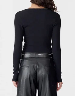 Scoop Neck long sleeve Top
