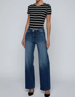SCOTTIE HIGH RISE WIDE LEG JEANS