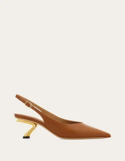 SCULPTURAL HEEL SLINGBACK