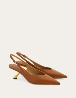SCULPTURAL HEEL SLINGBACK