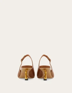 SCULPTURAL HEEL SLINGBACK