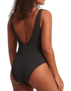 Sea Dive Deep V Neck Maillot One Piece Swimsuit