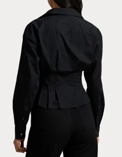 SEAMED COTTON SHIRT