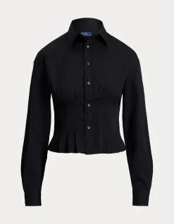 SEAMED COTTON SHIRT