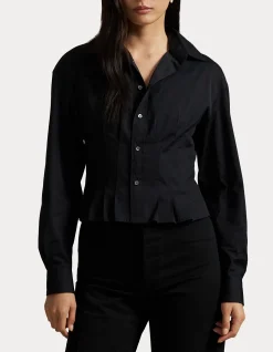 SEAMED COTTON SHIRT