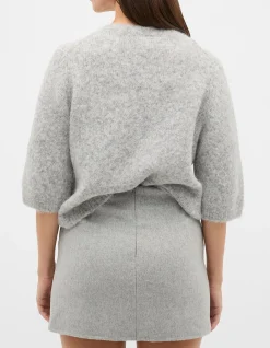 SEAM FRONT MINI SKIRT