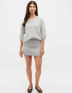 SEAM FRONT MINI SKIRT