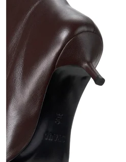 Sebastian Leather Kitten Heel Knee Boots