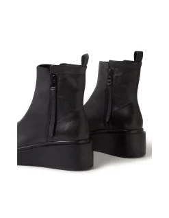 Sedrin Black Leather Ankle Boots