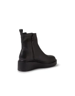 Sedrin Black Leather Ankle Boots