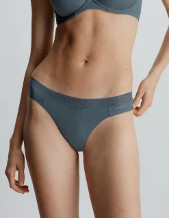 SEDUCTIVE COMFORT LIGHT THONG DARK SLATE