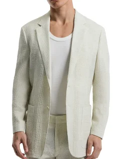SEERSUCKER CHECK BLAZER