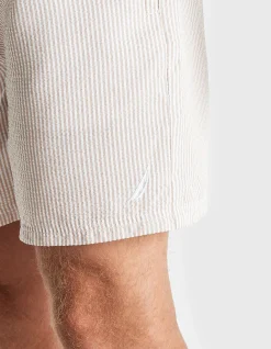 SEERSUCKER STRIPE SWIM SHORT