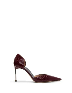 SEMI SHINY PRINTED PYTHON B/C D'ORSAY PUMP