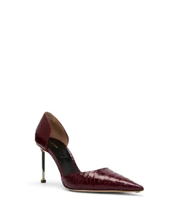 SEMI SHINY PRINTED PYTHON B/C D'ORSAY PUMP