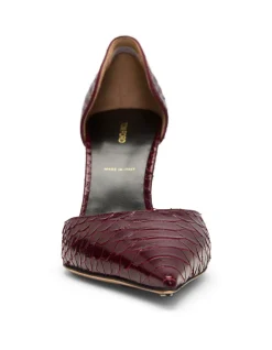 SEMI SHINY PRINTED PYTHON B/C D'ORSAY PUMP