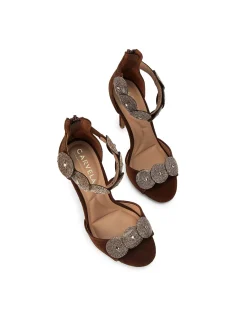 Serafina Leather Heeled Sandal