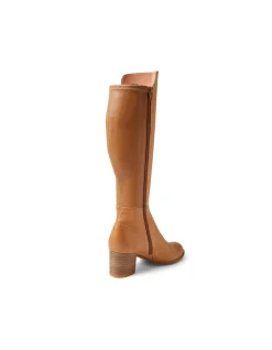 Settin Leather Block Heel Knee High Boots