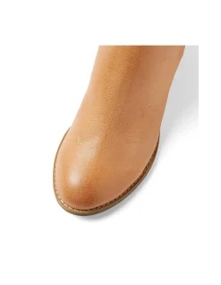 Settin Leather Block Heel Knee High Boots