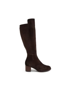 Settin Suede Block Heel Knee High Boots