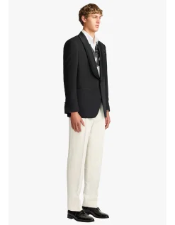SHAWN BLAZER - WOOL IN BLACK WITH SURFACE INTEREST