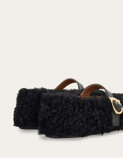 SHEARLING BALLET FLAT