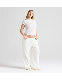 SHEER COTTON RIB CREWNECK STANDARD T-SHIRT