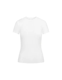 SHEER COTTON RIB CREWNECK STANDARD T-SHIRT
