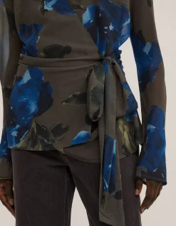 Sheer Wrap Shirt