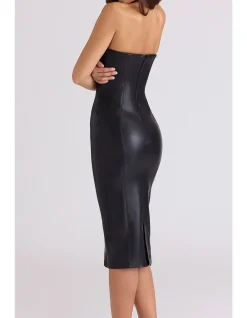 SHIA STRAPLESS MIDI DRESS