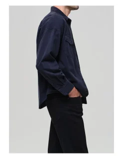 shigoto shirt in cashmere touch