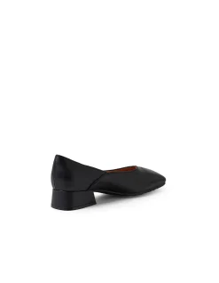 Shimma Square Toe Low Block Heel Pumps