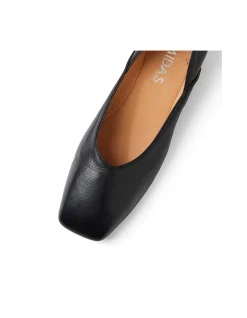 Shimma Square Toe Low Block Heel Pumps