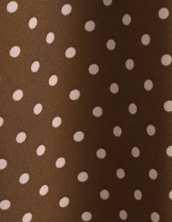 SHIRRED COLLAR DRESS