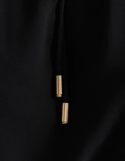 SHIRRED COLLAR DRESS