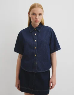 Short Sleeve Denim Shirt