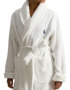 SHORT PRINTED BACK ROBE - BEAR