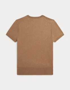 SHORT-SLEEVE CREWNECK SWEATER