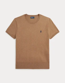 SHORT-SLEEVE CREWNECK SWEATER